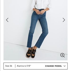 Madewell stovepipe jeans